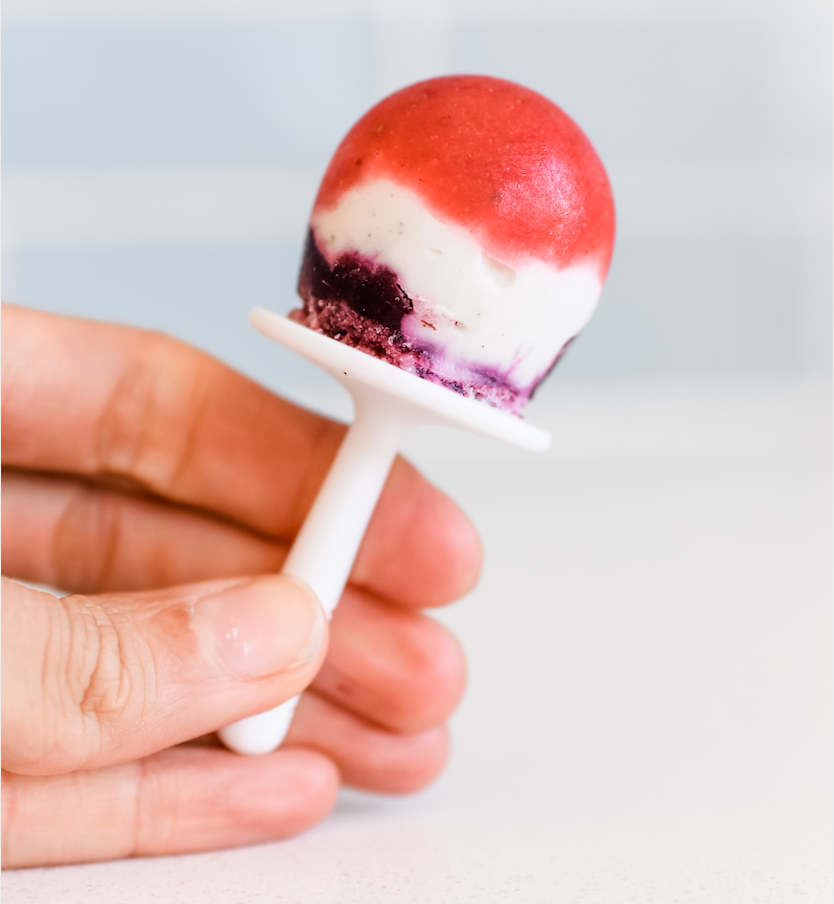 Red, White and Blue-Berry Popsicle Recipe ~ by @Larisafbraun