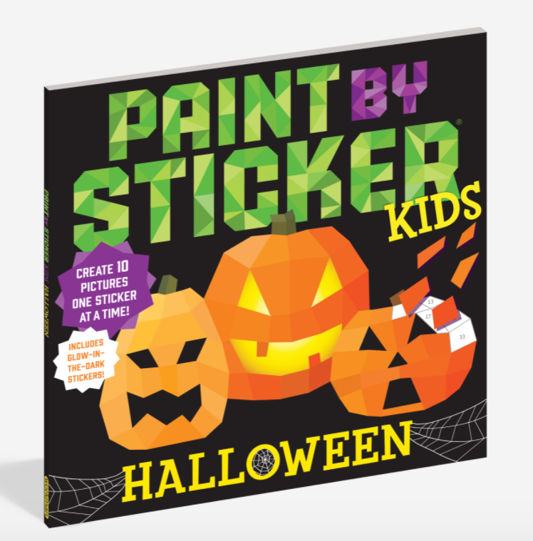 Paint by sticker book, Halloween book, Halloween craft