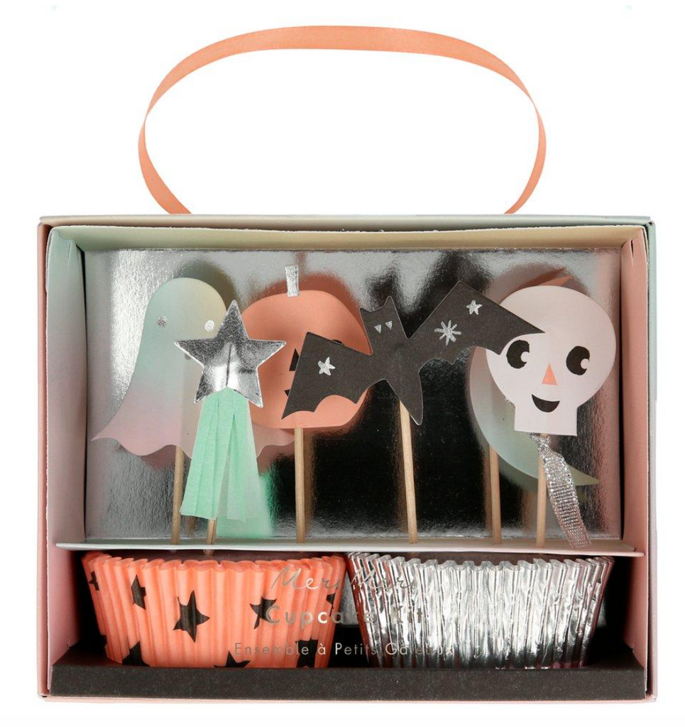 Meri Meri cupcake kit, cupcake holder, Halloween baking, halloween craft