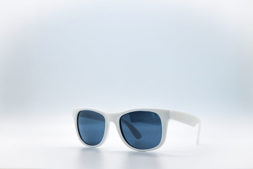 White plastic toddler sunglasses